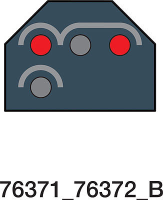 Marklin 76472 HO Scale Color Light Track Block Signal