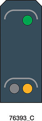 Marklin 76493 HO Scale Color Light Entry Signal