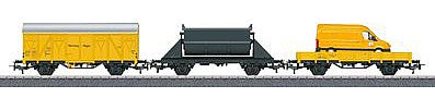 Marklin 78083 HO Scale Construction Site Extension Set - 3-Rail - Ready to Run - My World -- Construction Train (yellow, black)