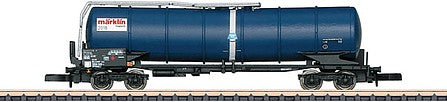 Marklin 80828 Z Scale Type Zans 4-Axle Funnel-Flow Tank Car - Ready to Run -- 2018 Marklin Magazine (Era IV, blue, whte, red)
