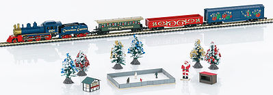 Marklin 81846 Z Scale American Christmas Starter Set - Standard DC -- Christmas Express 4-6-0 (120 Volts)