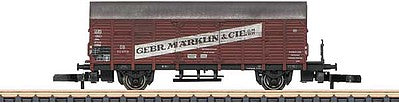 Marklin 82267 Z Scale Type Gl 11 Dresden Boxcar w/Brakeman's Platform - Ready to Run -- Marklin (Era III, Boxcar Red, white)