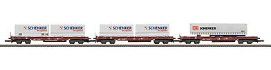 Marklin 82288 Z Scale DB Schnkr DpWell FltCr St