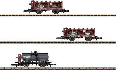 Marklin 82318 Z Scale 2 Liquid Container and 2-Axle Tank Car Set - Ready to Run -- German State Railroad DRG (Era II)