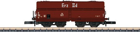 Marklin 82803 Z Scale Type OOtz 43 Hopper with Load - Ready to Run -- German Federal Railroad DB (Era III, Boxcar Red)
