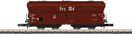 Marklin 86308 Z Scale Type OOtz 50 Hopper with Load - Ready to Run -- German Federal Railroad DB (Era III, Boxcar Red)