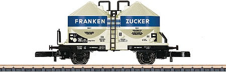 Marklin 86667 Z Scale Type Ucs 908 Silo Car - Ready to Run -- Frankenzucker (Era III, gray, blue)