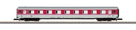 Marklin 87241 Z Scale Type Avmz 111.2 IC 1st Class Compartment - Ready to Run -- German Federal Railroad DB (Era V 1992, white, red, pink, gray)
