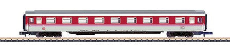 Marklin 87340 Z Scale Type Avmz 207 IC 1st Class Compartment - Ready to Run -- German Federal Railroad DB (Era V 1992, white, red, pink, gray)