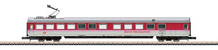 Marklin 87742 Z Scale Type WRmz 7 Diner - Ready to Run -- German Federal Railroad DB (Era V 1992, white, red, pink, gray)