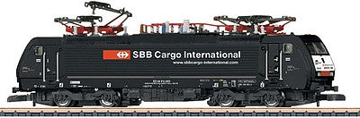 Marklin 88195 Z Scale Class 189 ES 64 F4 Electric - Standard DC -- SBB Cargo International (Era VI 2014, black, red, white)