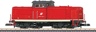 Marklin 88218 Z Scale Class 2048 Diesel - Standard DC -- Austrian Federal Railways OBB (Era V 1992, red, gray)