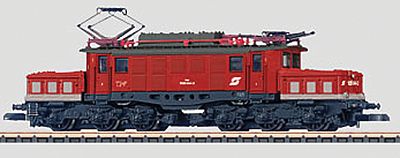 Marklin 88226 Z Scale Class 1020 Electric - Standard DC -- Austrian Federal Railways OBB (Era V 1990s Valousek Scheme, Traffic Red, gra