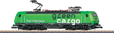 Marklin 88484 Z Scale Class RE 14 Electric - Standard DC -- Swedish State Railways SJ (Era VI, green, black, Green Cargo)