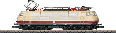 Marklin 88544 Z Scale Class 103.1 Electric - Standard DC -- German Federal Railroad DB (Era IV, beige, red)