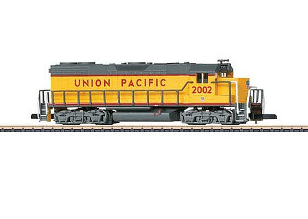 Marklin 88616 Z Scale EMD GP38-2 - Standard DC -- Union Pacific 2002 (Armour Yellow, gray, red)