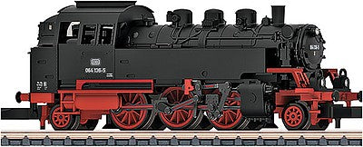 Marklin 88742 Z Scale Class 064 2-6-2 - Standard DC -- German Federal Railroad DB (Era IV, black, red)