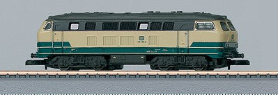Marklin 88784 Z Scale Class 216 Diesel - Standard DC - Exclusiv -- German Federal Railroad DB (ocean blue, beige)