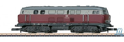 Marklin 88785 Z Scale Class V 160 Lollo Diesel - Standard DC -- German Federal Railroad DB #V 160 005 (Era III 1962, red, gray)