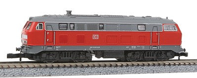 Marklin 88787 Z Scale Class 218 Diesel - Standard DC - Marklin Exclusiv -- German Federal Railroad DB (Era VI, Traffic Red, gray)