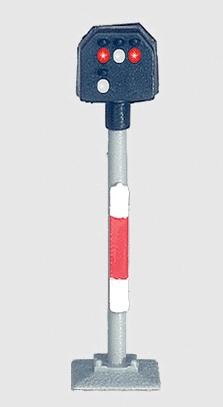 Marklin 89395 Z Scale Mini-Club LED Signal -- 2-Aspect High-Mounted Color Light Yard/Track Block Signal