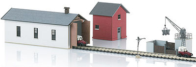 Marklin 89805 Z Scale Branchline Maintenance Facility -- Laser-Cut Cardstock Kit - Includes Enginehouse, Coaling Station & Water Tank