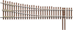 Micro Engineering 14715 HO Scale Code 83 Ladder Track System Turnout -- #5c Right Hand Lead Ladder