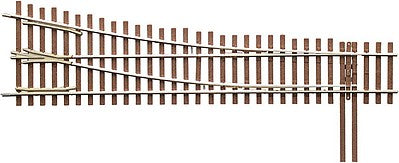 Micro Engineering 14715 HO Scale Code 83 Ladder Track System Turnout -- #5c Right Hand Lead Ladder