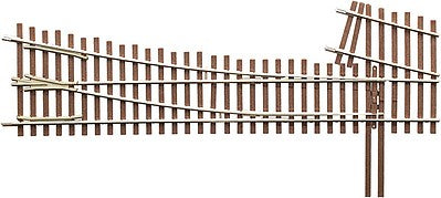 Micro Engineering 14717 HO Scale Code 83 Ladder Track System Turnout -- #5d Right Hand Intermediate Ladder