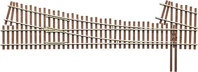 Micro Engineering 14719 HO Scale Code 83 Ladder Track System Turnout -- #5e Right-Hand Last Ladder
