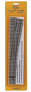 Micro Engineering 14806 HO Scale Code 70 No. 6 Turnout - Flex-Track(TM) -- Right Hand