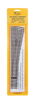 Micro Engineering 14811 HO Scale Code 70 #5a Standard Turnout - Ladder Track System -- Right Hand