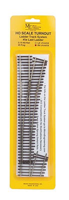 Micro Engineering 14819 HO Scale Code 70 #5d Last Ladder Turnout - Ladder Track System -- Right Hand