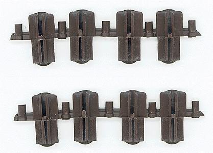 Micro Engineering 26007 G Scale Plastic-Insulated Transition Rail Joiners pkg(8) -- Code 250 to 205