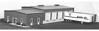 Micro Engineering 55002 N Scale Trans World Truck Terminal -- 3 x 7-1/2"