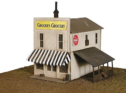 Micro Engineering 70604 HO Scale Groger's Grocery -- 5 x 5" 12.8 x 12.8cm