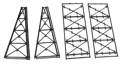 Micro Engineering 75176 N Scale Tall Steel Viaduct Tower -- Two 4-Story Bents