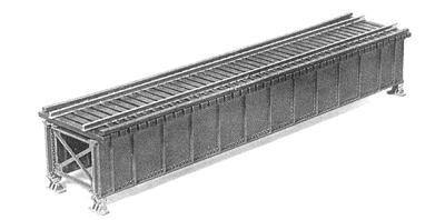 Micro Engineering 75501 HO Scale Deck-Girder Bridge w/Open Deck -- Kit - 7 x 1-3/8" 18 x 3.5cm; Scale 50' 15.2m