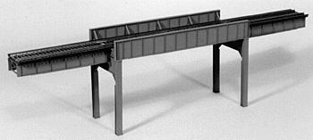 Micro Engineering 75530 HO Scale Three-Span Combination Bridge -- 110 Scale Feet; 15-1/8 x 3-3/4" 38.4 x 9.5cm