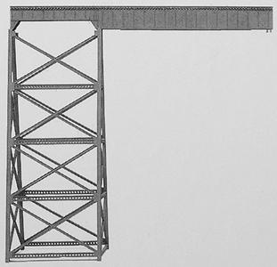 Micro Engineering 75542 N Scale Tall Steel Viaduct Length Extension -- 120'