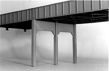 Micro Engineering 80175 HO Scale Bridge Support -- 3-3/8 x 9-1/2" 8.4 x 24cm