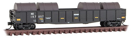 Micro Trains Line 10500361 N Scale 50' 15-Panel Fixed-End Gondola with Scrap Metal Load - Ready to Run -- Southern Pacific 323141 (Boxcar Red, Sans Serif Lettering)