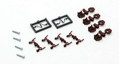 Micro Trains Line 122300 N Scale True-Scale Coupler -- Short Shank (brown) pkg(4)
