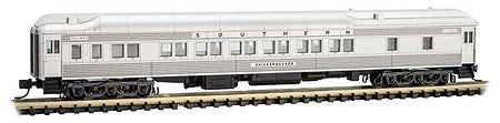 Micro Trains Line 14200335 N Scale Pullman Plan 3410 Heavyweight 12-1 Sleeper - Ready to Run -- Southern Railway Knickerbocker (silver with shadowlining)