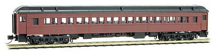 Micro Trains Line 14500002 N Scale Pullman Heavyweight B&O Plan #2882-B Paired-Window Coach - Kit -- Painted, Unlettered (Tuscan, black)