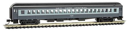 Micro Trains Line 16000130 N Scale 78' Heavyweight Single-Window Coach - Ready to Run -- New York Central 1948 (2-Tone Gray, black)