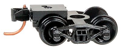 Micro Trains Line 310021 N Scale #1000 Bettendorf Trucks -- With Short Extension Couplers (Black) 10 Pair