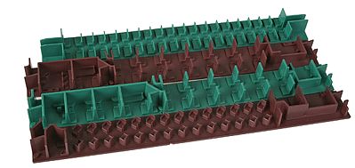 Micro Trains Line 49935901 N Scale Heavyweight Interiors -- pkg(4)