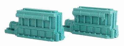 Micro Trains Line 49943924 N Scale Load -- 60' Water Tank Load #1 pkg(2)