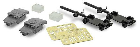 Micro Trains Line 49945950 N Scale Humvee Military Vehicle 2-Pack - Kit -- Undecorated